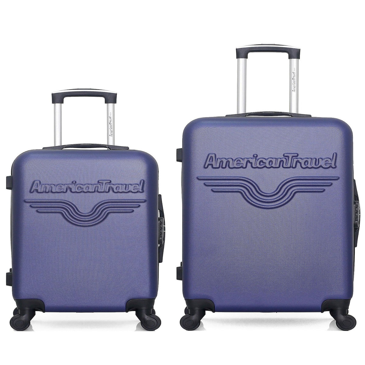 AMERICAN TRAVEL AMERICAN TRAVEL - Lot de 2 - Valise weekend et valise cabine CHELSEA