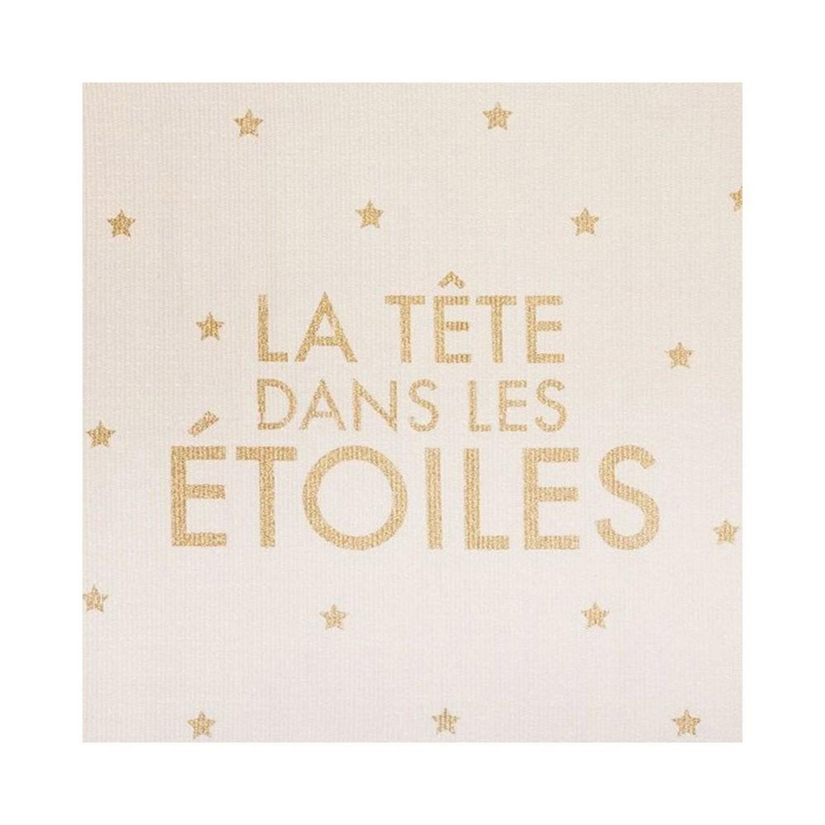 ATMOSPHERA Tapis doré à franges la tête dans les étoiles
