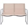 Voir la diapositive 2 : VIDAXL Salon de jardin 4 pcs Tissu et acier Creme