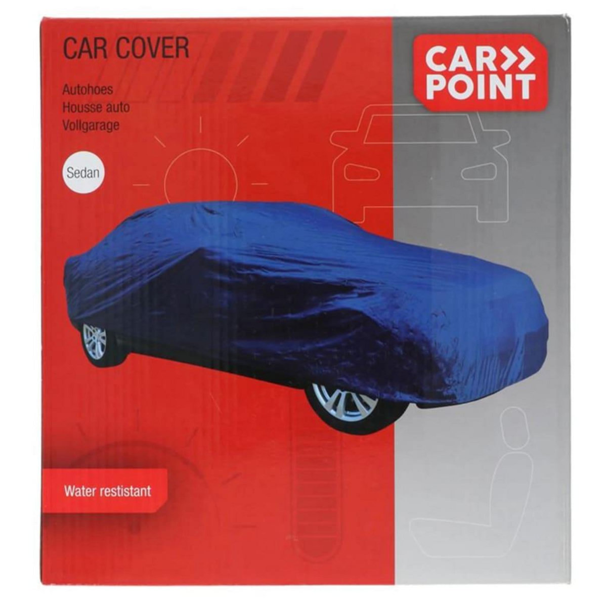 Carpoint Carpoint Housse de voiture Polyester XXL 524x191x122 cm Bleu