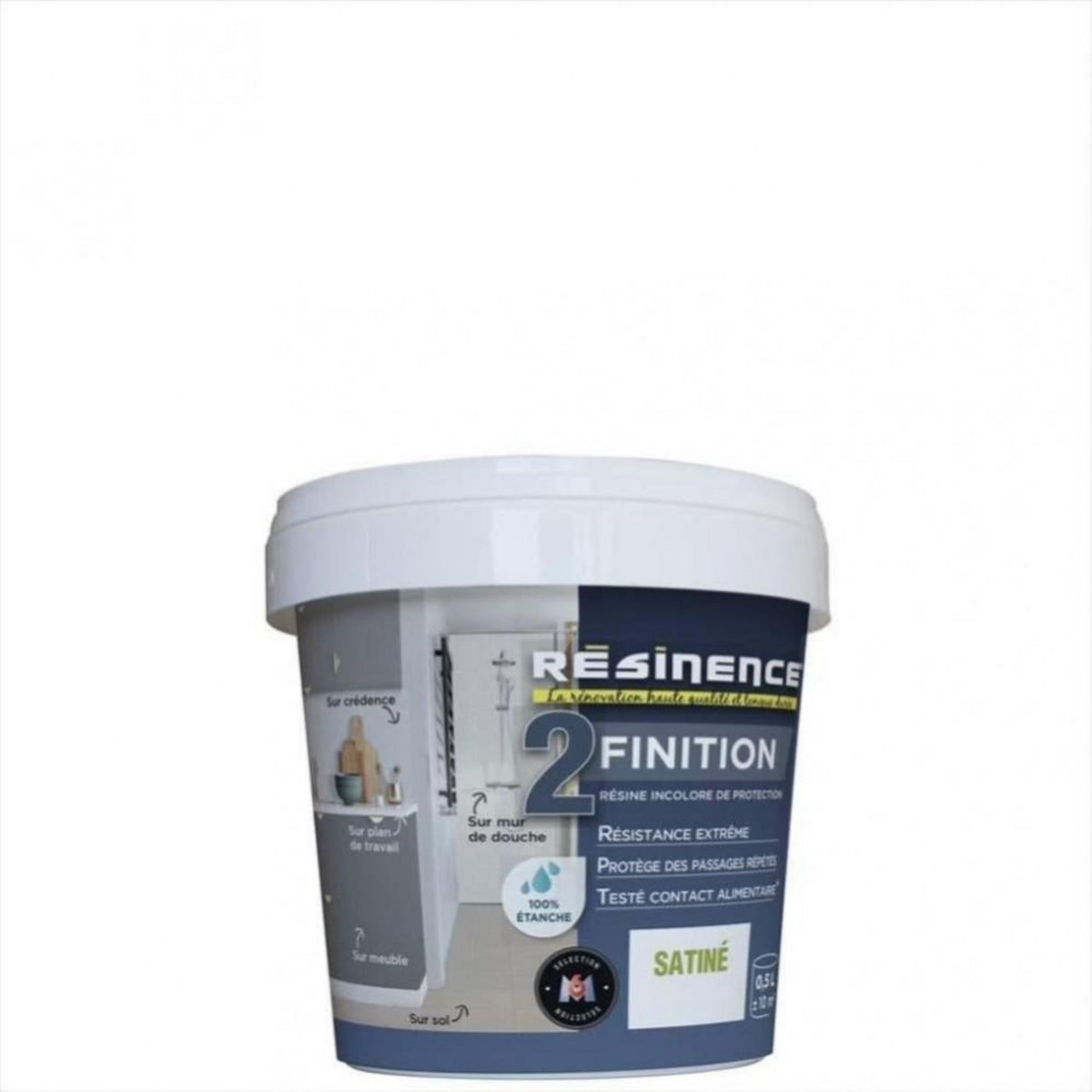 CENTRALE BRICO Résine de finition Protecteur RESINENCE, Incolore, 0.5 l