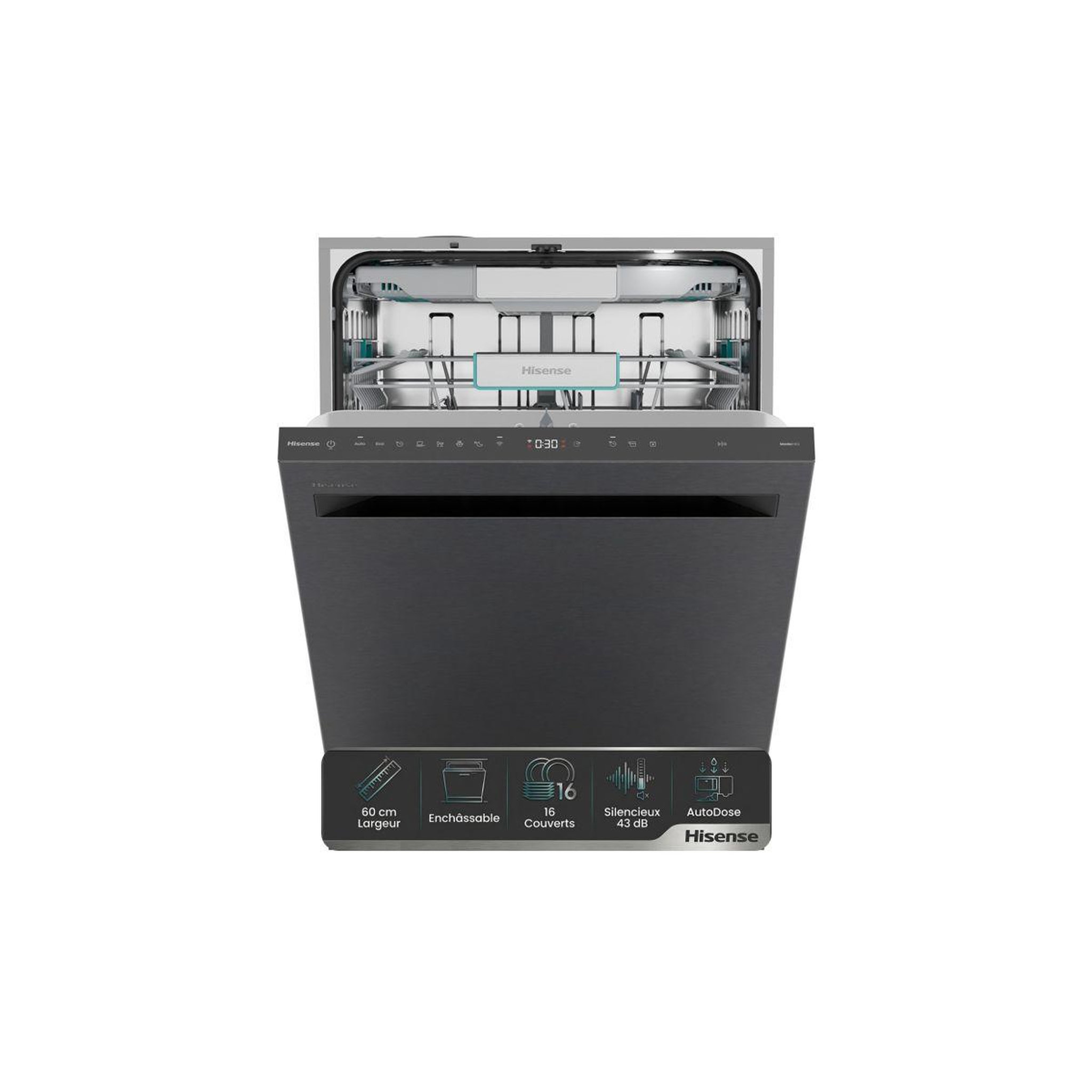 Hisense Lave vaisselle 60 cm hbu5a6360bxd
