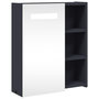 Voir la diapositive 2 : VIDAXL Armoire de salle de bain a miroir avec LED gris 45x13x52 cm