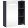 Voir la diapositive 2 : VIDAXL Armoire de salle de bain a miroir avec LED gris 45x13x52 cm
