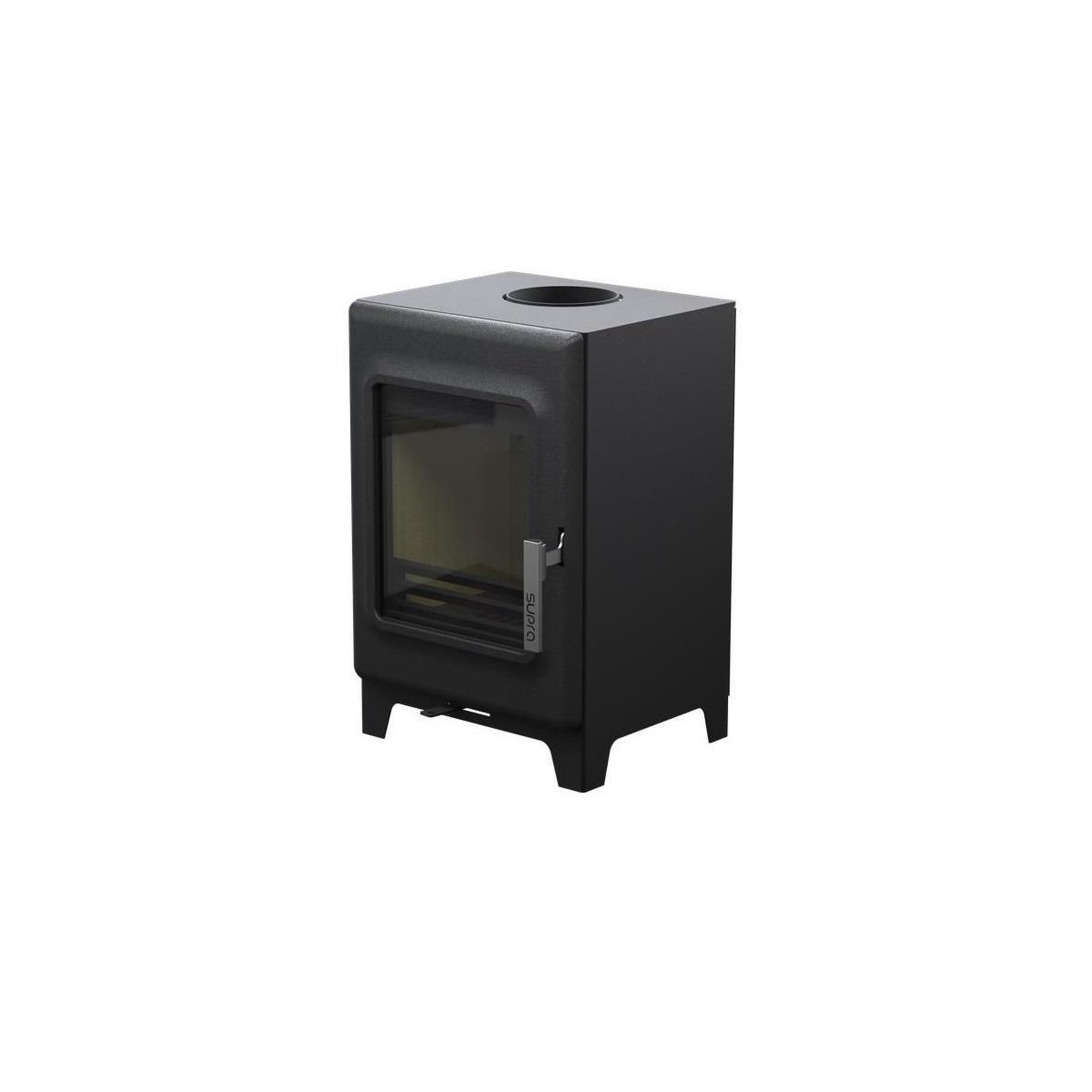 Voir la diapositive 3 : Supra Poêle à bois fonte acier 4.8kw noir - FR9016310B