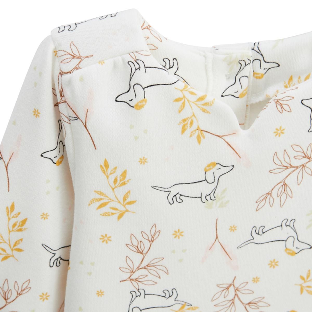 Petit Béguin Ensemble bébé robe et legging en molleton Emilie