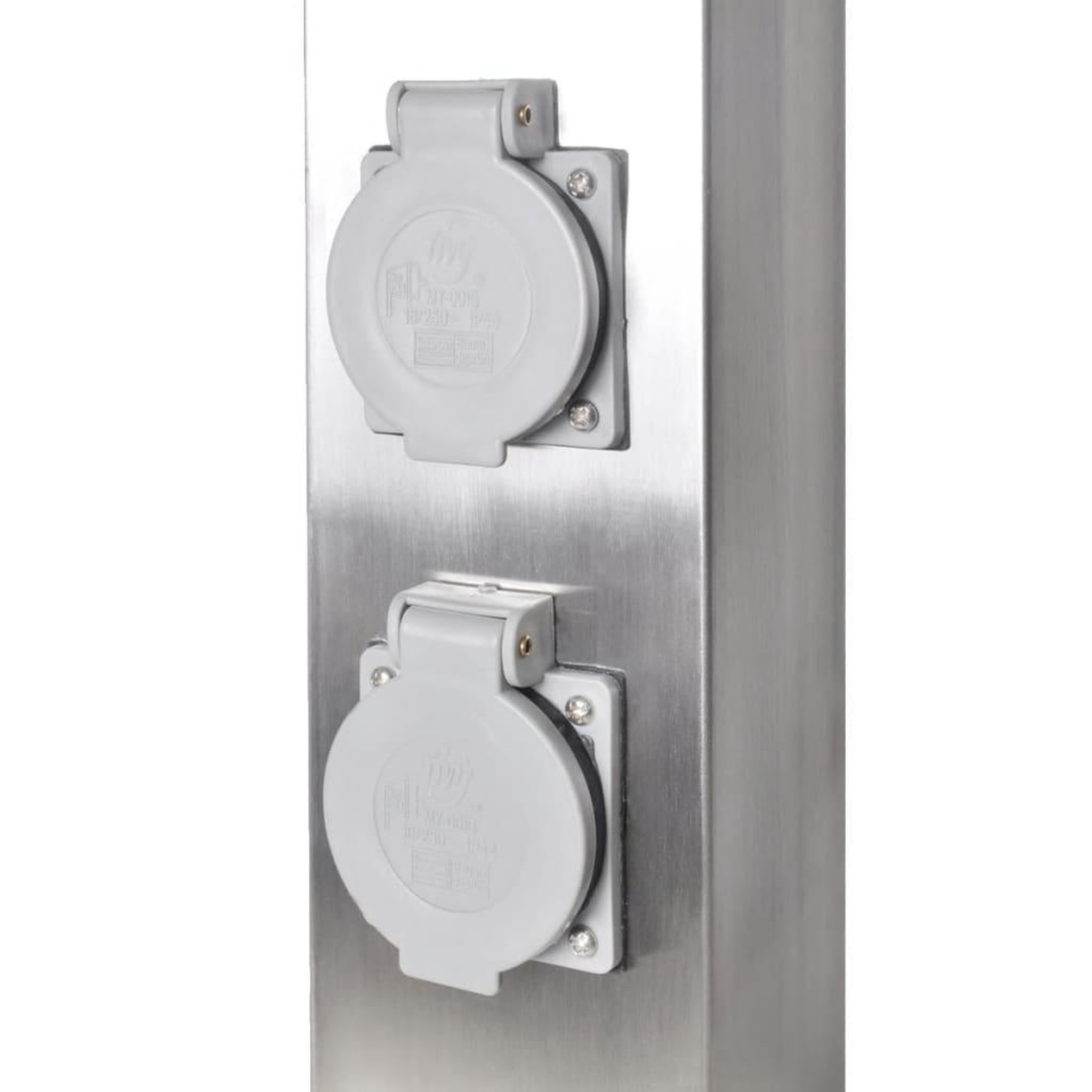Voir la diapositive 5 : VIDAXL Pilier de prise de jardin Acier inoxydable