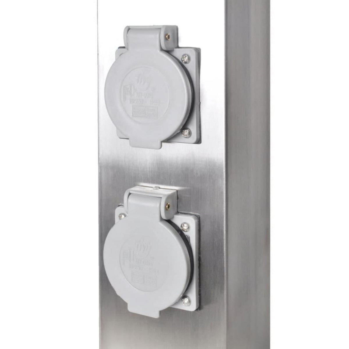 VIDAXL Pilier de prise de jardin Acier inoxydable