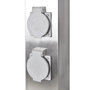 Voir la diapositive 5 : VIDAXL Pilier de prise de jardin Acier inoxydable