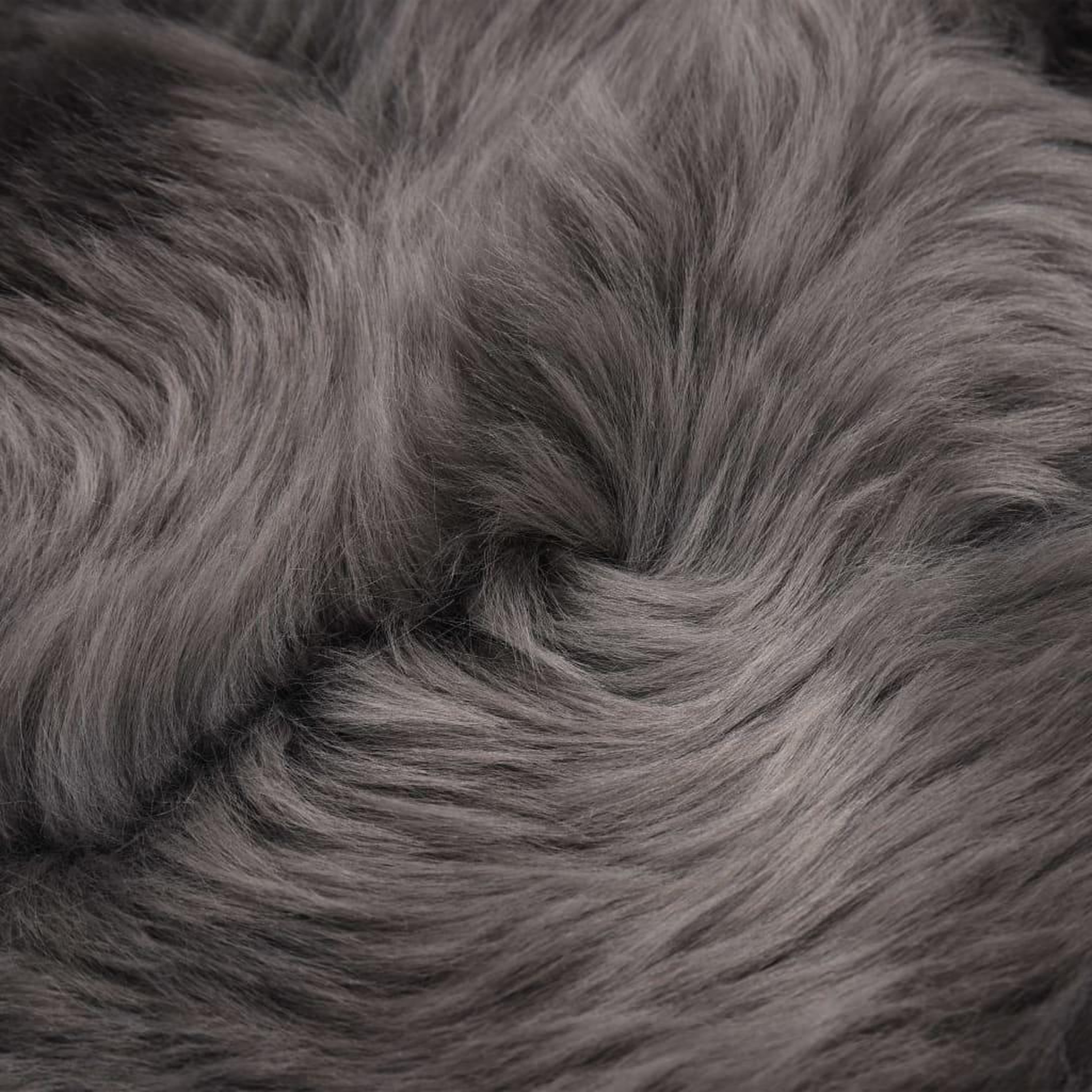 Voir la diapositive 5 : VIDAXL Coussins de chaise lot de 2 Gris clair 40x40cm Mouton veritable