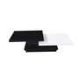 Voir la diapositive 2 : Habitat et Jardin Table basse  Zen  - 141,5 x 75 x 30 cm - Noir/Blanc