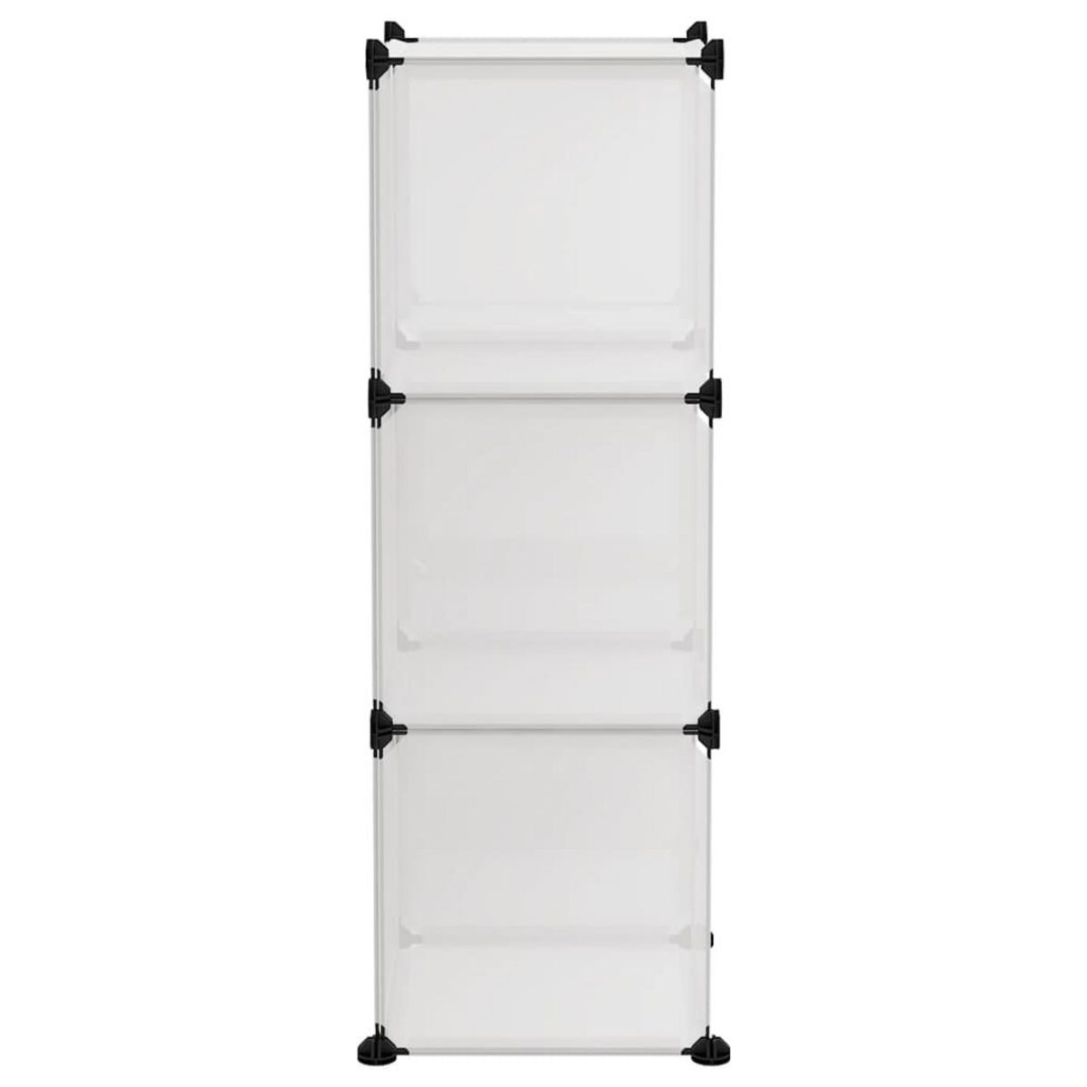 VIDAXL Cubes de rangement 6 pcs Transparent PP