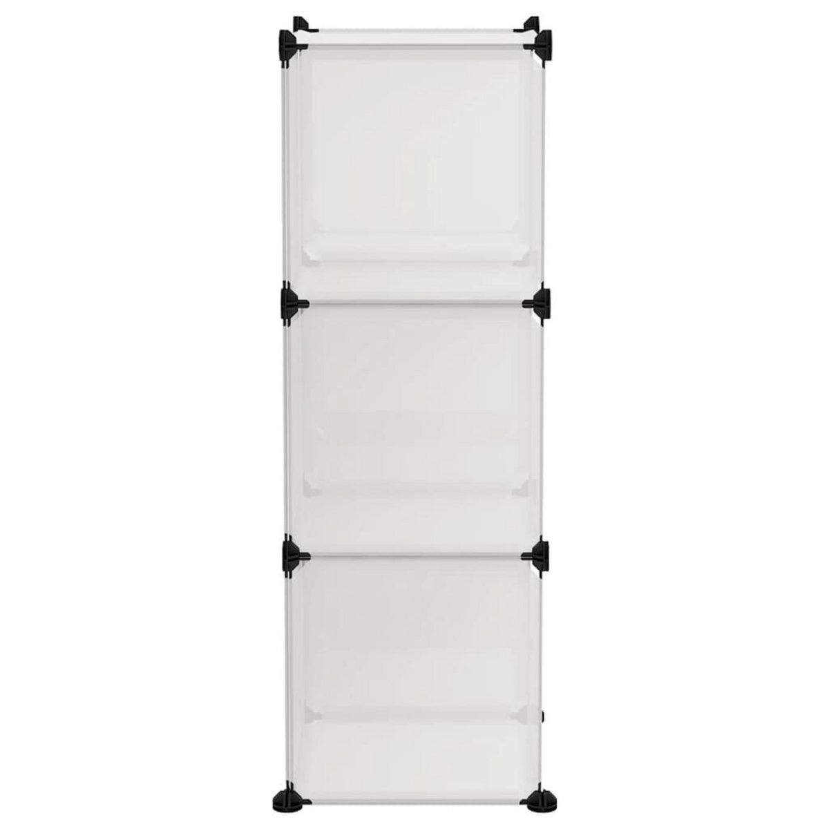 VIDAXL Cubes de rangement 6 pcs Transparent PP