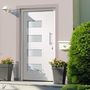 Voir la diapositive 1 : VIDAXL Porte d'entree Aluminium et PVC Blanc 110x210 cm