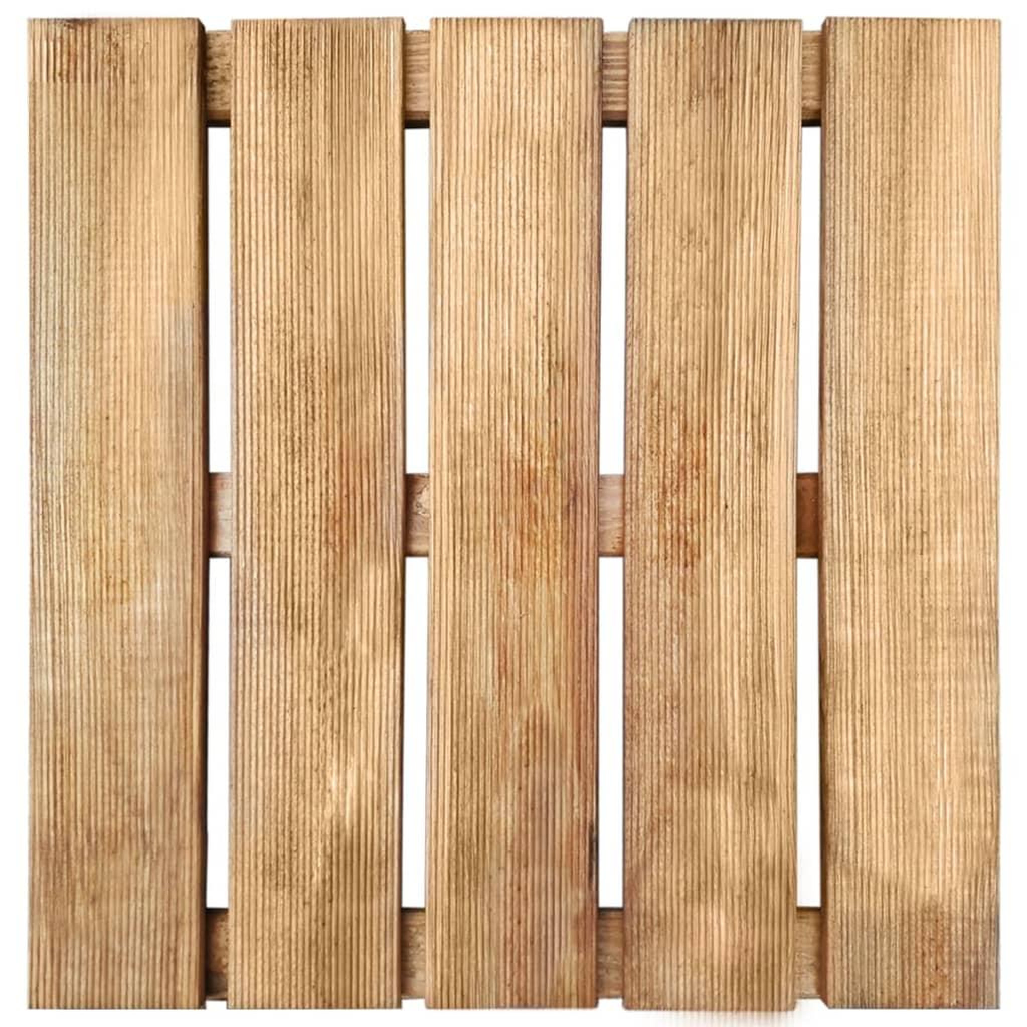 Voir la diapositive 2 : VIDAXL Dalles de terrasse 12 pcs 50x50 cm Bois Marron