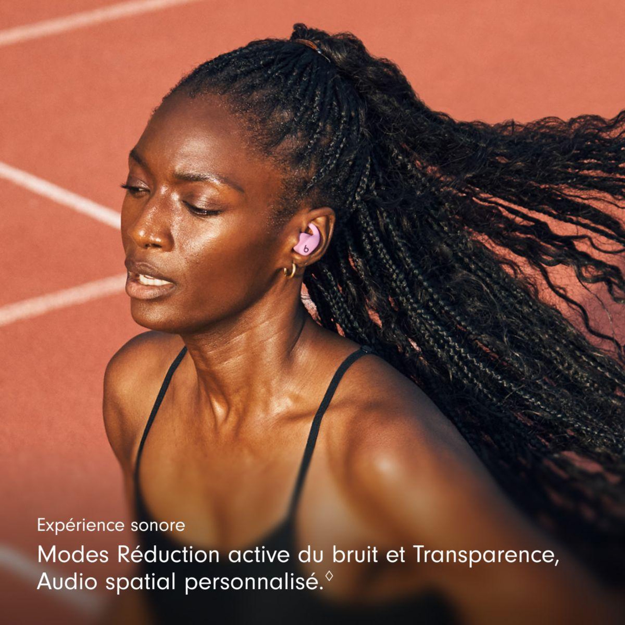 Voir la diapositive 5 : BEATS Ecouteurs sport powerbeats fit rose