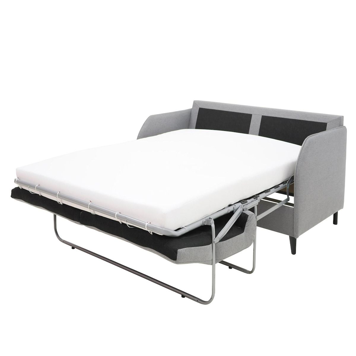 BEST MOBILIER Cosmos - canapé 3 places convertible express couchage quotidien 140 cm matelas 11 cm en tissu