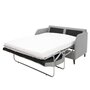 Voir la diapositive 2 : BEST MOBILIER Cosmos - canapé 3 places convertible express couchage quotidien 140 cm matelas 11 cm en tissu