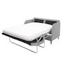 Voir la diapositive 2 : BEST MOBILIER Cosmos - canapé 3 places convertible express couchage quotidien 140 cm matelas 11 cm en tissu
