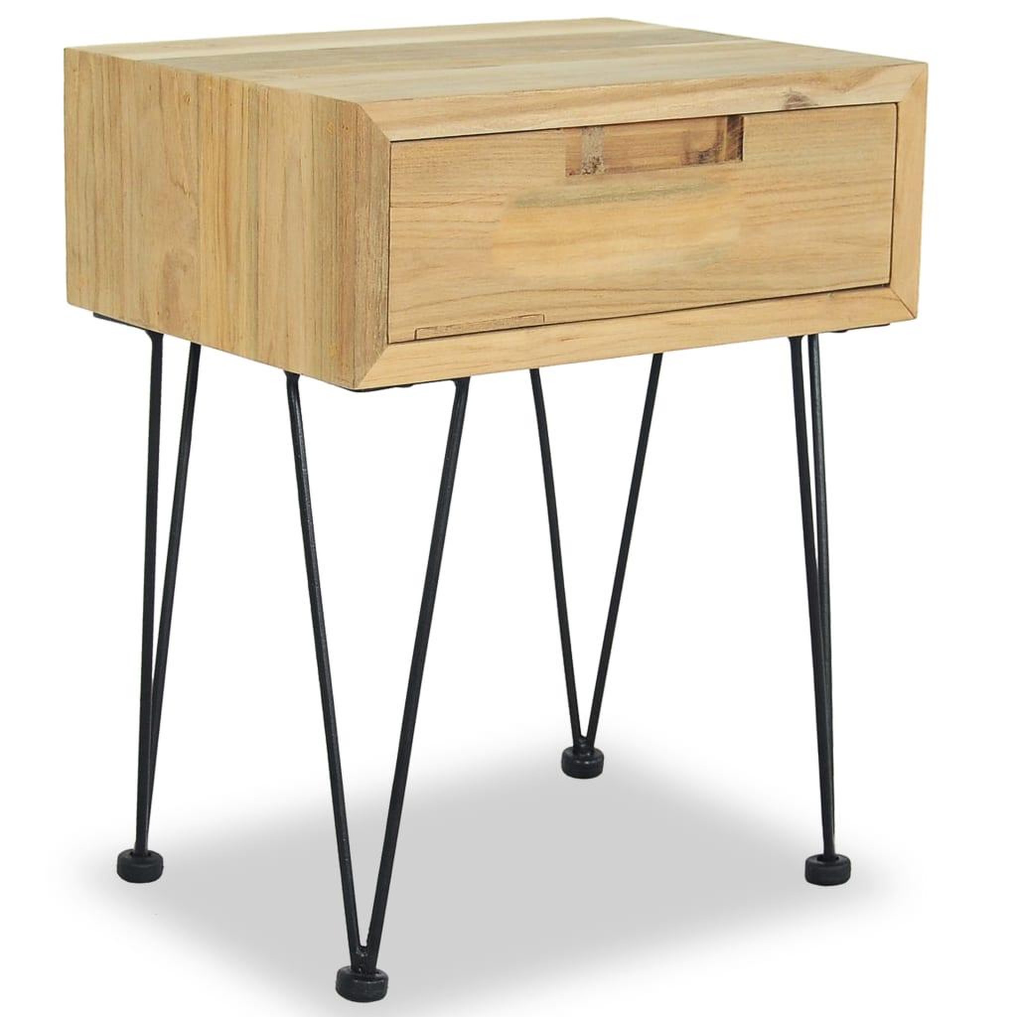 Voir la diapositive 4 : VIDAXL Table de chevet 40x30x50 cm teck