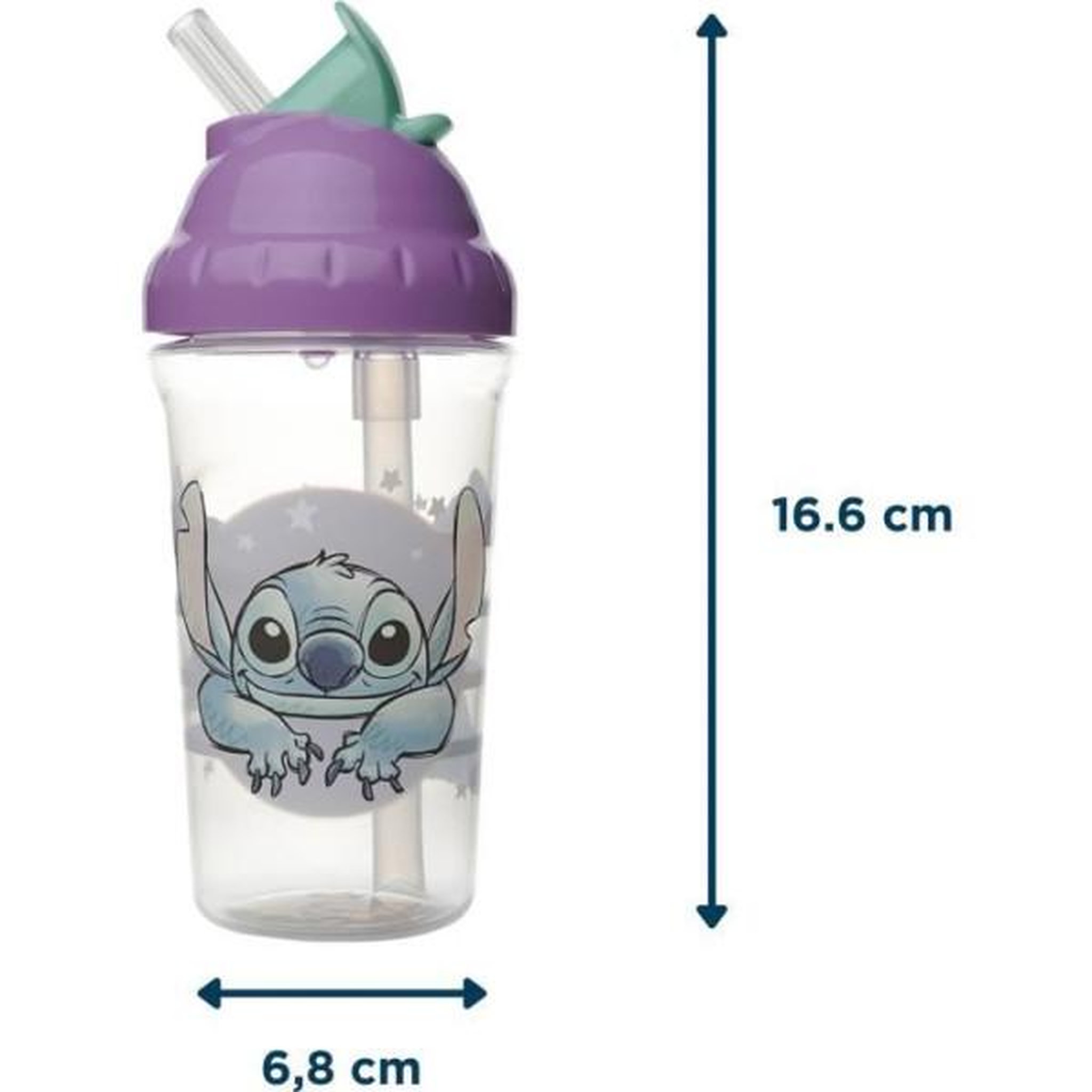 Voir la diapositive 3 : THERMOBABY Tasse a paille - thermobaby - 295 ml - anti-fuites - lilo & stitch