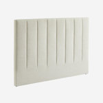 SWEEEK Tête de lit pour lit double 140cm revêtement tissu - Cole 150cm - plusieurs coloris. Coloris disponibles : Beige, Gris, Marron