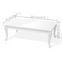 Voir la diapositive 5 : VIDAXL Table basse 115x65x42 cm Blanc brillant
