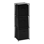 FIVE Étagère 3 Boites de Rangement  Mix'n Modul  99cm Noir