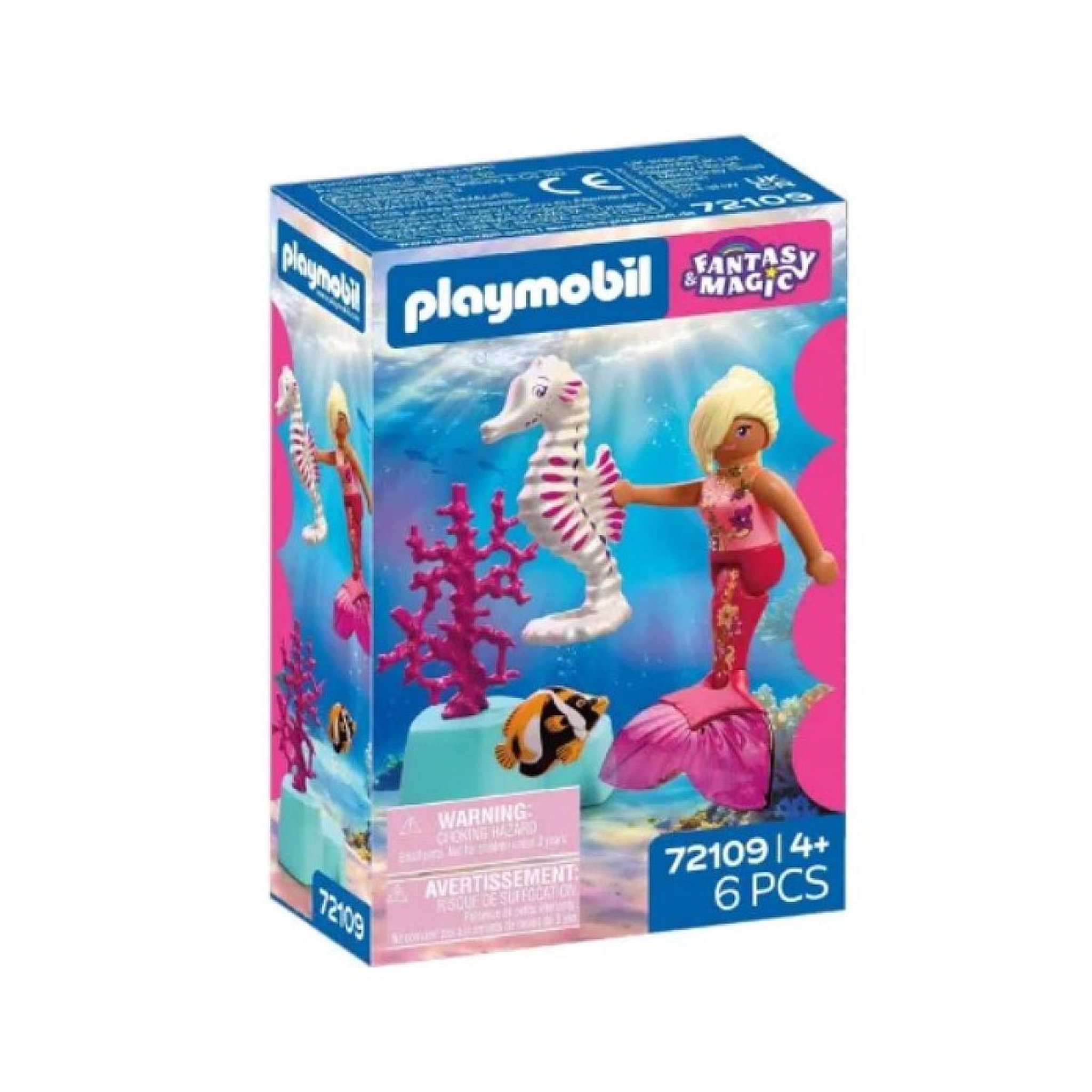 PLAYMOBIL 72109 Sirène et hippocampe