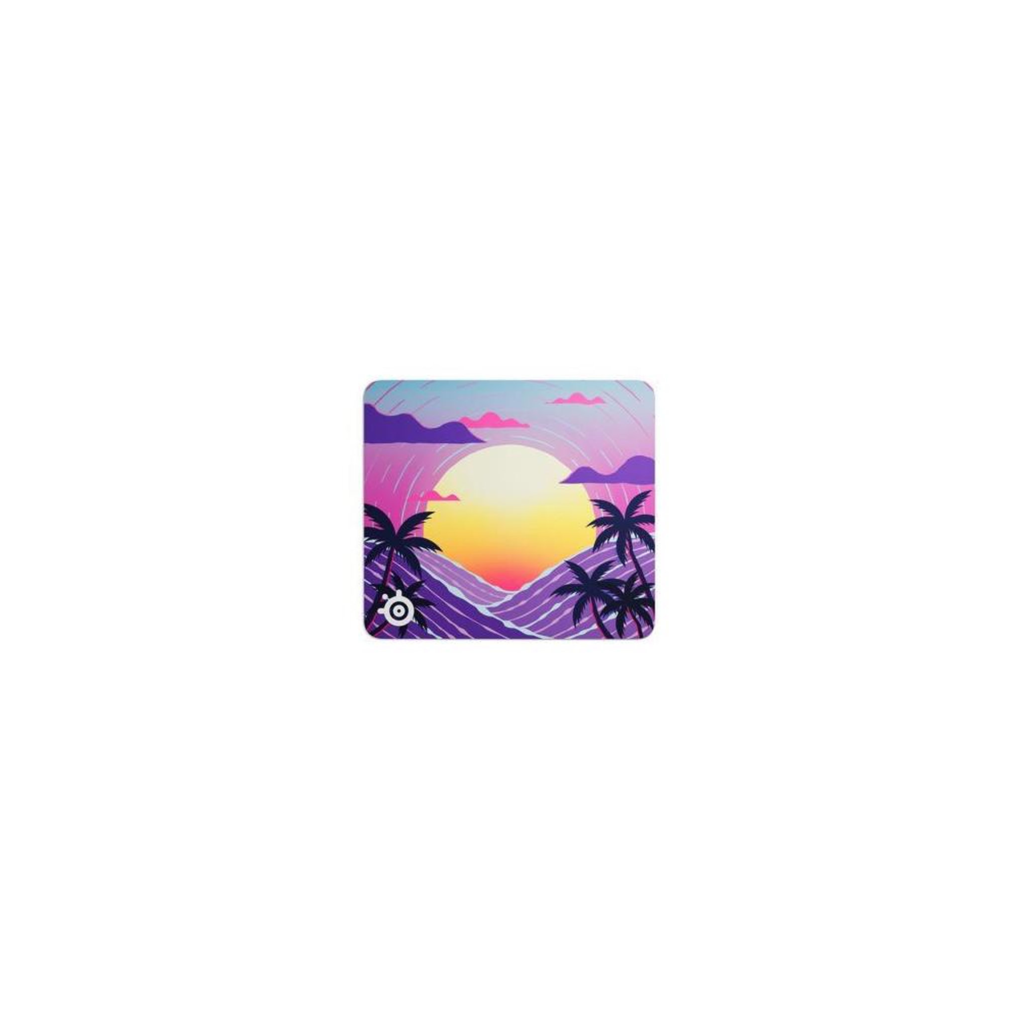 SteelSeries Tapis de souris gaming qck l neon sunset 450 x 400 x 2 mm, tissu micro-tissé pour contrôle