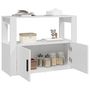 Voir la diapositive 5 : VIDAXL Buffet Blanc 80x30x60 cm Bois d'ingenierie