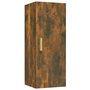 Voir la diapositive 2 : VIDAXL Armoire murale Chene fume 34,5x34x90 cm Bois d'ingenierie