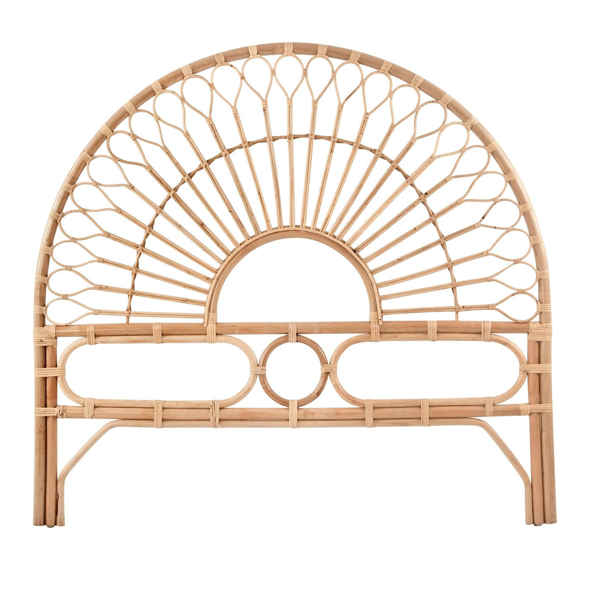 Rendez vous déco Tête de lit 140 cm en rotin naturel-Bahia