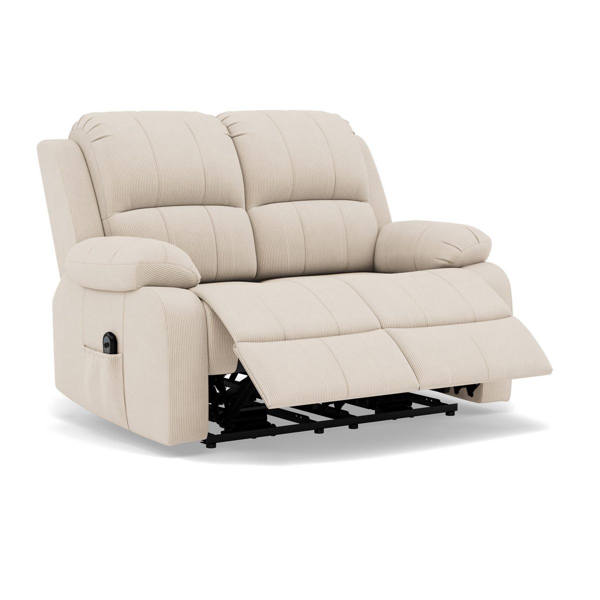 BEST MOBILIER Armand - canapé 2 places relax électrique en velours côtelé