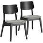 Voir la diapositive 1 : VS VENTA-STOCK Pack de 2 chaises Susi couleur Noir, Bois massif