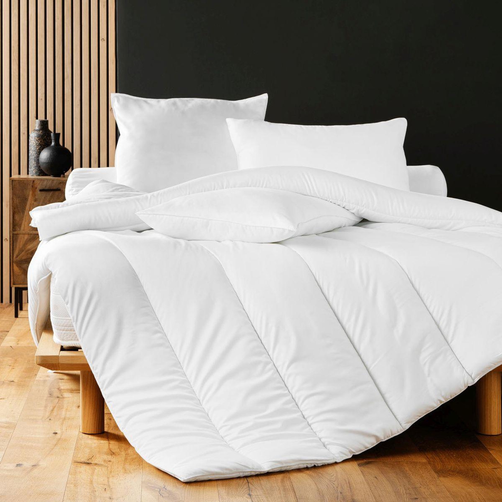 Voir la diapositive 2 : Douceur d'Intérieur Traversin  Confort  160cm Blanc