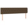 Voir la diapositive 2 : VIDAXL Tetes de lit 2 pcs Marron Fonce 100x7x78/88 cm Tissu