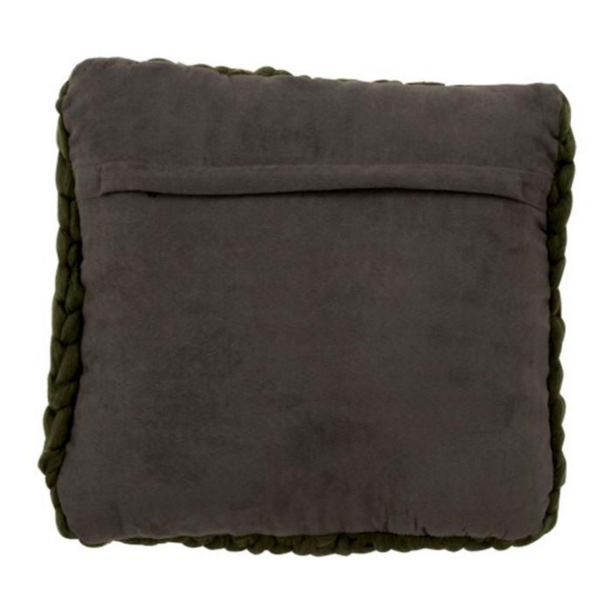 Paris Prix Coussin Carré Déco  Tricoté  40x40cm Vert
