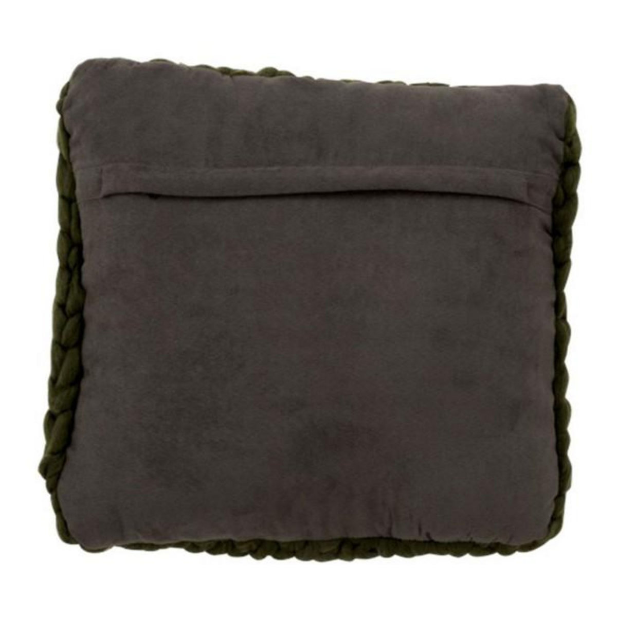 Paris Prix Coussin Carré Déco  Tricoté  40x40cm Vert