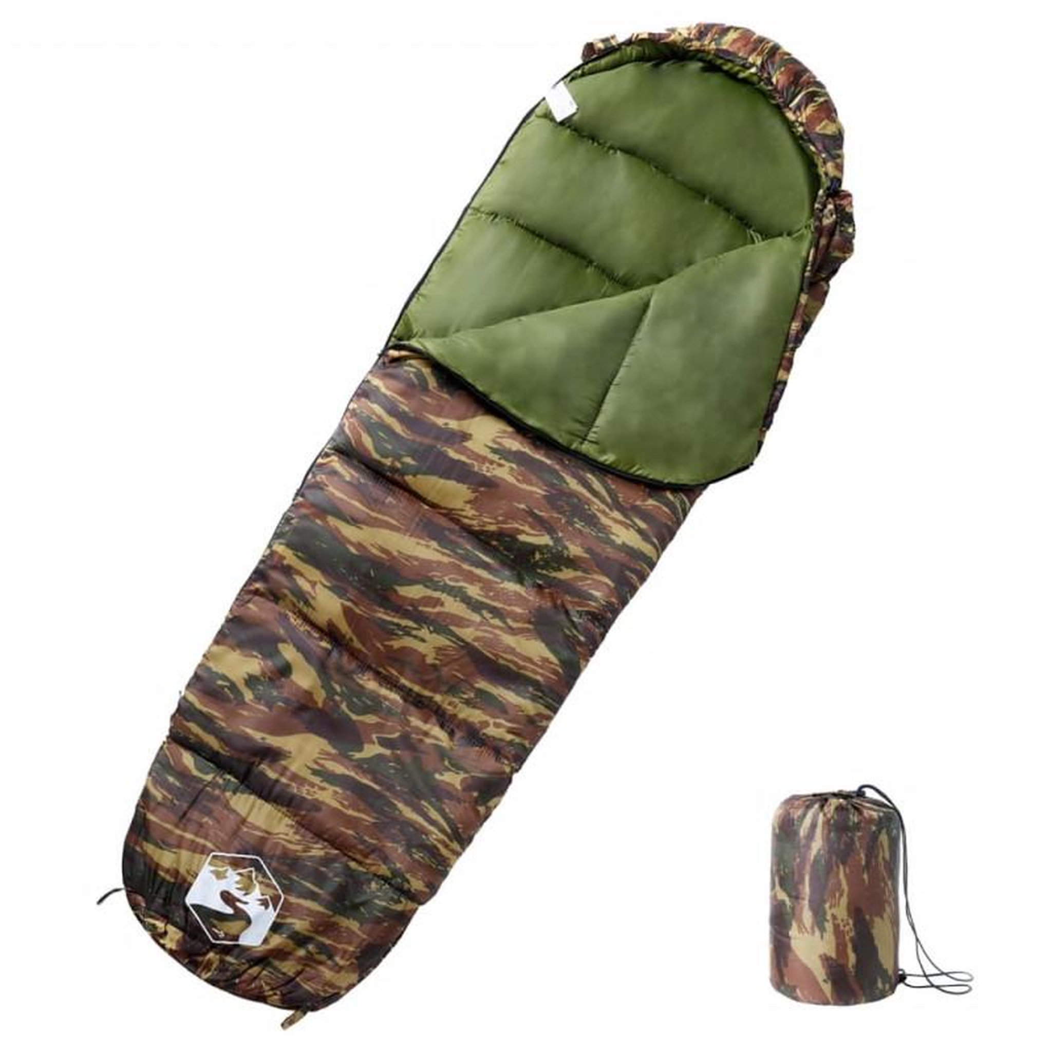Voir la diapositive 1 : VIDAXL Sac de couchage momie pour adultes camping 3 saisons