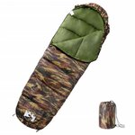 VIDAXL Sac de couchage momie pour adultes camping 3 saisons