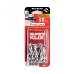 RED HEAD Lot de 4 chevilles Diam.10 x L.35 mm et gond RED HEAD, Diam.5mm