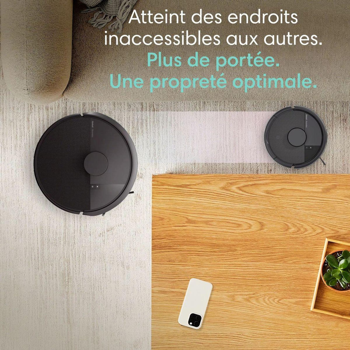 IROBOT Robot Aspirateur Laveur Roomba Mini Noir F155040