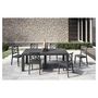 Voir la diapositive 2 : ARETA Table de jardin avec rallonge - 6/8 places - Résine - Gris - VULCANO