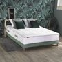 Voir la diapositive 2 : IDLITERIE Ensemble matelas Ressort 7 zones + sommier + oreiller + couette - FABRICATION FRANCAISE