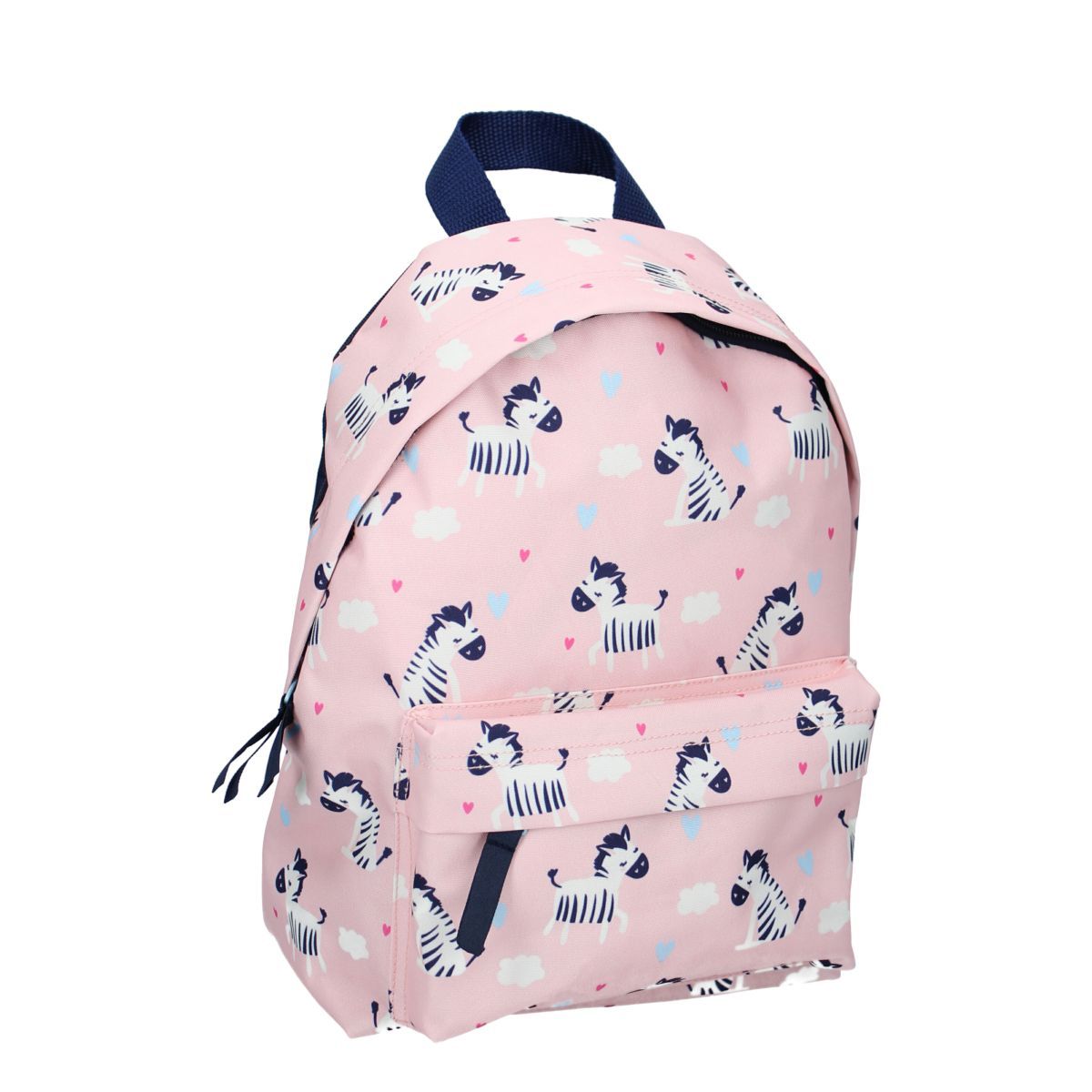 Sac maternelle avec pochette avant motifs zébres