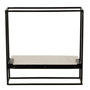 Voir la diapositive 4 : Paris Prix Étagère Murale  1 Plateau  35cm Noir & Blanc