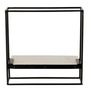 Voir la diapositive 4 : Paris Prix Étagère Murale  1 Plateau  35cm Noir & Blanc