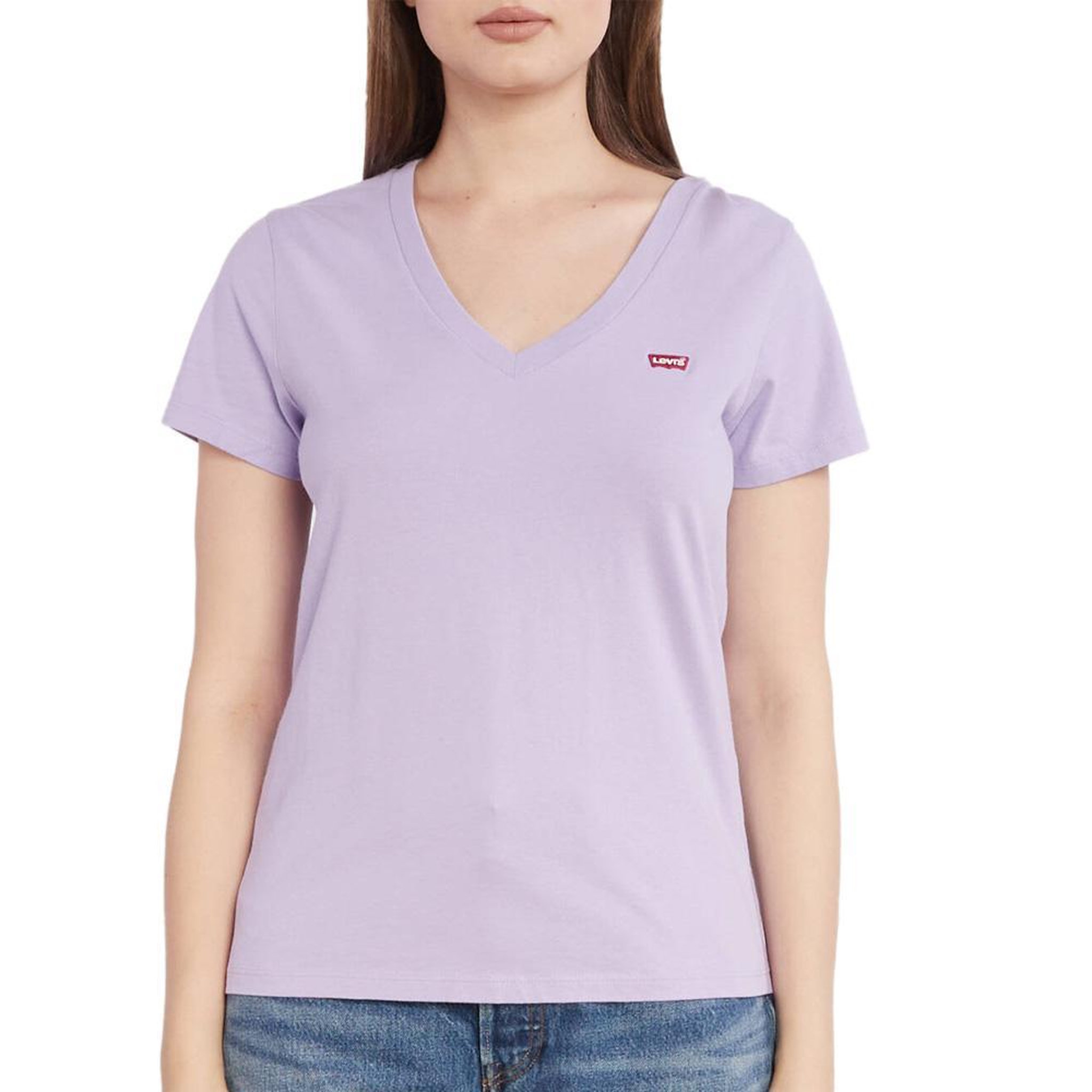 Voir la diapositive 1 : Levi's T-shirt Mauve Femme Levi's Perfect Vneck
