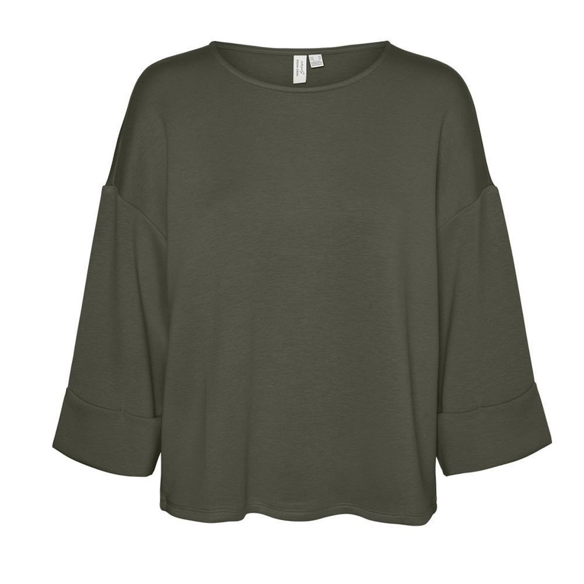 Vero Moda T Shirt Manches 3/4  Vero Moda Mocca